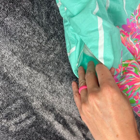 Lilly Pulitzer Fleur Strapless Crash Landing Dress Colorful Pockets Floral S - Picture 4 of 13